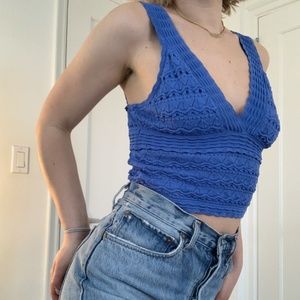 Alice & Olivia Olivia tank in blue size small